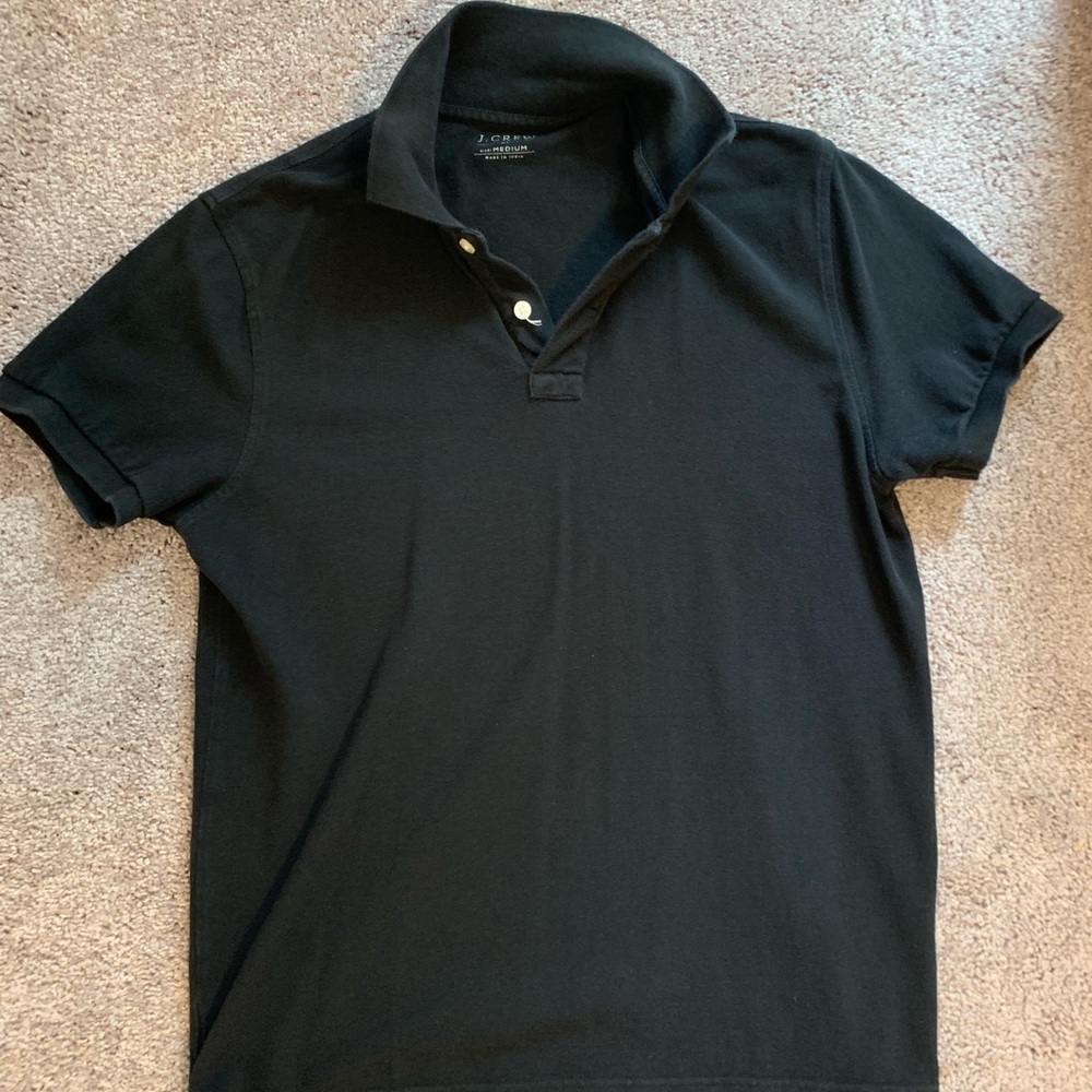 Men’s black JCrew polo shirt